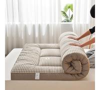 Materasso futon giapponese, materasso pieghevole, tatami, portatile, facile da riporre, tessuto traspirante per divano (caffè, 150 x 200 cm)