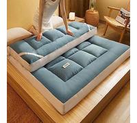 Materasso Futon Giapponese, Morbido Tatami Per Dormire Sul Pavimento Per Adulti, Materasso Tatami Arrotolabile Traspirante Per Uso Domestico, Dormitorio, Campeggio E Viaggi(Blue,90x200cm)