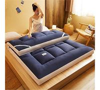 Materasso Futon Giapponese, Morbido Tatami Per Dormire Sul Pavimento Per Adulti, Materasso Tatami Arrotolabile Traspirante Per Uso Domestico, Dormitorio, Campeggio E Viaggi(Dark Blue,180x200cm)