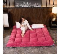 Materasso futon giapponese pieghevole, cuscino da pavimento ispessito, tappetino per letto matrimoniale traspirante, portatile, 120 x 200 cm, per uso domestico e dormitorio