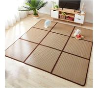 Materasso futon giapponese, pieghevole, portatile, in rattan di ghiaccio, tappetino in bambù per casa, camera da letto, tappetino per pisolino, 120 x 180 cm, 6 pezzi, comodo e salvaspazio