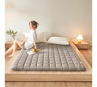Materasso futon giapponese, pieghevole, spesso e traspirante, letto da campeggio, arrotolabile, letto tradizionale per gli ospiti, soluzione portatile per dormire a casa e in viaggio