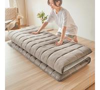 Materasso futon Giapponese Spesso, Pieghevole, Morbido, Traspirante, Arrotolabile, Portatile, per Soggiorno, dormitorio, Ospiti, Divano da Campeggio,004,180x200cm