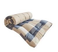 Materasso futon, leggero, per dormire, letto arrotolabile, con morbido cuscino di supporto, per camera degli ospiti, dormitorio e viaggi (blu, 90 x 200 cm)