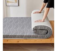 Materasso futon, materasso da pavimento giapponese, stile tatami, pieghevole, per dormitorio, campeggio, letto degli ospiti, sottile, portatile (H, 90 x 200 x 5 cm)