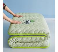 Materasso futon - Materasso leggero da pavimento pieghevole, sottile cuscino tatami per dormitorio, viaggi, campeggio, letto per gli ospiti, yoga (verde (8 cm), 1,5 x 2,0 cm