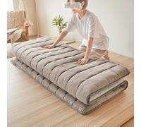 Materasso futon, materasso pieghevole giapponese arrotolabile, spesso, ideale per uso domestico in dormitorio,