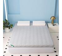 Materasso futon pieghevole da 5 cm di spessore, antiscivolo, comodo e traspirante, ideale per viaggi e uso domestico, grigio, 60 x 150 cm