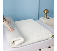 Materasso futon pieghevole da 8 cm di spessore portatile antiscivolo da campeggio comodo e traspirante, ideale per pigiama party, 85 x 200 cm, colore bianco