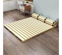 Materasso futon pieghevole in legno da 190 cm, pieghevole, a rullo, per pavimento giapponese, 48 cm, 76 cm, 86 cm, 86 cm, 99 cm, traspirante, protezione per vita, per camera da letto, soggiorno