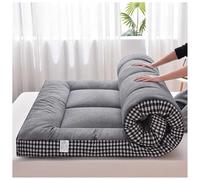 Materasso futon pieghevole, spessore 7 cm, morbido, portatile, per letto matrimoniale e letto matrimoniale, facile da riporre, grigio (60 x 120 cm), perfetto per gli ospiti e una vita minimalista