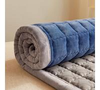 Materasso futon portatile di dimensioni standard, spesso, arrotolabile, per ospiti, salvaspazio, doppio/singolo, pieghevole, per dormitori e uso domestico