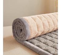 Materasso futon portatile, materasso arrotolabile spesso, da pavimento matrimoniale, materassino per ospiti, dormitori studenti, pieghevole singolo e doppio(Brown,120 * 200cm/47 * 79in)