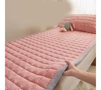 Materasso futon portatile, materasso arrotolabile spesso, da pavimento matrimoniale, materassino per ospiti, dormitori studenti, pieghevole singolo e doppio(Pink,80 * 200cm/31 * 79in)