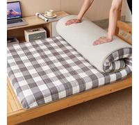 Materasso futon portatile, tappetino da viaggio giapponese, super morbido, per letto degli ospiti, topper per pavimento, comodo materassino per dormire (caffè, 180 x 200 cm)