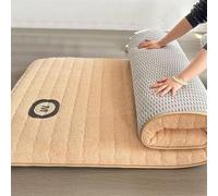 Materasso Futon Spesso,Materasso Giapponese Pieghevole Per Ospiti Da Pavimento,Materassino In Fibra Di Soia Da 2 Pollici,Divano Letto Arrotolabile,Morbido Materassino In Lana D'agnello.Futon Singolo(C