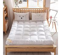 Materasso futon spesso, portatile, pieghevole, antiscivolo, traspirante, 90 x 200 cm, giallo, ideale per casa, viaggi e campeggio.
