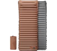 Materasso gonfiabile all'aperto con cuscino Ultralight Addensare Sleeping Pad Splicing Pump Built-in Camping Cushion Bed Travel pad Essentials Gear cot Essentials materasso culla letto campeggio pad