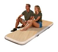 Materasso gonfiabile da campeggio, materassino gonfiabile, materasso ad aria versatile per casa e attività all'aperto (viaggi picnic escursionismo avventure backpacking campeggio),Wood Grain-200*160cm