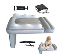 Materasso gonfiabile da viaggio per bambini, letto gonfiabile per bambini, con lati alti protettivi per dormire sicuro, estensione portatile per seggiolino aereo per il riposo dei bambini durante i