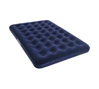 Materasso gonfiabile doppio floccato BESTWAY Horizon + Pompa elettrica Sidewinder + Borsa - 2 posti - Blu