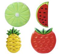 MATERASSO GONFIABILE MARE DESIGN FRUTTA ASSORTITA ANANAS FRAGOLA ANGURIA LIME 01