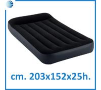 Materasso gonfiabile matrimoniale con cuscino intex 64150 casa campeggio letto