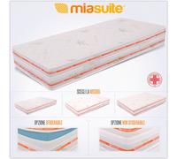 Materasso Alla Francese 140x190 Memory alto 25 cm Sfoderabile in Aloe Vera | Top