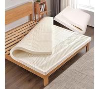 Materasso ibrido in lattice naturale, dimensioni standard, 100 x 200 cm, materasso da pavimento ispessito, medio, morbido, traspirante, in cotone lavorato a maglia, facile installazione
