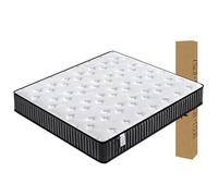 Materasso ibrido in memory foam, ortopedico doppio per alleviare lo stress, supporto suddiviso in zone, tessuto traspirante, medio rigido