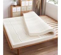 Materasso in lattice, materasso in lattice naturale, rivestimento in cotone biologico al 100%, con rivestimento sfoderabile, design che segue le curve del corpo umano(4in,70x190cm(27.5x75in))