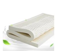 Materasso in lattice naturale, 100% lattice naturale, ventilazione dei pori a nido d'ape, morbido e confortevole, materasso pieghevole, comodo e traspirante, fodera rimovibile per una facile pulizia