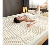Materasso in lattice naturale, 100% privo di compressione, ventilazione dei pori a nido d'ape, morbido e confortevole, spessore 5 cm per il massimo comfort, dimensioni standard