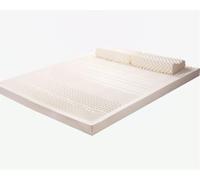 Materasso in lattice naturale al 100% - Ecologico per la casa, letto doppio/matrimoniale, spessore 2,5 cm, 80 x 190 cm, comodo tappetino singolo/doppio con copertura per un sonno di qualità