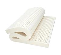 Materasso in lattice naturale, misura doppia, traspirante e di supporto per alleviare il dolore alla schiena, perfetto per letti pieghevoli e portatili, per gli ospiti, 99 x 190,5 x 2,5 cm, soluzione