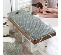 Materasso in memory foam con testa rotonda per spa con design antiscivolo e foro per respirare, 60 x 180 cm, 6 cm, ideale per tavolo e letto di bellezza, accessori comodi e di supporto