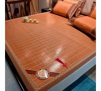 Materasso in rattan rinfrescante estivo Tappetini per dormire su entrambi i lati Topper per letto in bambù per la casa Accessori essenziali per il sonno estivo traspirante Biancheria da letto estiva
