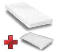 Materasso in schiuma fredda K16 90 x 190 cm, altezza 16 cm, livello di rigidità H2/H3 + cuscino CloudComfort Basic a fiocchi di gel 40 x 80 cm gratuito