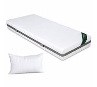 Materasso in Waterfoam Ortopedico Ergonomico H20 cm + Cuscini Memory Foam GRATIS