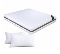 Materasso in Waterfoam Ortopedico Ergonomico H20 cm + Cuscini Memory Foam GRATIS