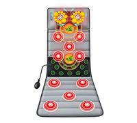 Materasso Massaggiante - Riscaldamento a Infrarossi lontani, 9 Modalità 9 Velocità 30 Teste Di Massaggio Multifunzionali Riscaldamento per Casa o Ufficio,jadevelvet