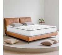 Materasso Matrimoniale 140x190 cm, Ibrido Materassi Schiuma di Memoria e Molle Insacchettate, Media Rigidità, Ortopedico e Ergonomico, Ipoallergenico e Traspirante, Certificato OEKO-TEX, Alto 26cm