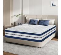 Materasso Matrimoniale 140x200 cm, Ibrido Materassi Schiuma di Memoria e Molle Insacchettate, Media Rigidità, Ortopedico e Ergonomico, Ipoallergenico e Traspirante, Certificato OEKO-TEX, Alto 26cm