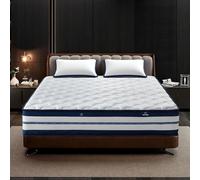 Materasso Matrimoniale 140x200 cm, Ibrido Materassi Schiuma di Memoria e Molle Insacchettate, Media Rigidità, Ortopedico e Ergonomico, Ipoallergenico e Traspirante, Certificato OEKO-TEX, Alto 25cm