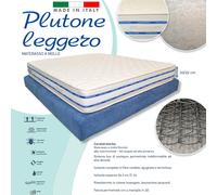 MATERASSO MATRIMONIALE 160X190 ALTO 22CM MOLLE ORTOPEDICO ANALLERGICO ANTIACARO