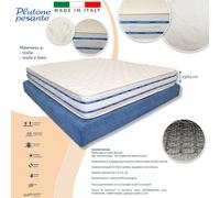 MATERASSO MATRIMONIALE 160X190 ALTO 24 CM A MOLLE E MEMORY FOAM ORTOPEDICO