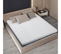 Materasso Matrimoniale Francese 135 x 190 in Waterfoam Ipoallergenico | Altezza 25 cm | Imbottitura in Ovatta e Rivestimento in Tessuto 3D Traspirante, Antiacaro e Antifungino | Realizzato in Italia