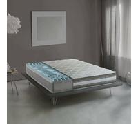 Materasso matrimoniale Naike, Materasso sfoderabile in Memory Foam e Gel Waterfoam, 100% Made in Italy, Anti acaro e Anallergico, Cm 140x200h27
