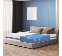 Materasso Matrimoniale Queen Size Ortopedico in Memory Antibatterico | Rivestimento 3D Air in Fibra Ipoallergenica ed Antiacaro | 7 Zone Differenziate Termosensibili | Altezza 20 cm Reali | 170 x 190