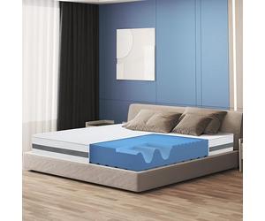 Materasso Matrimoniale Queen Size Ortopedico in Memory Antibatterico | Rivestimento 3D Air in Fibra Ipoallergenica ed Antiacaro | 7 Zone Differenziate Termosensibili | Altezza 20 cm Reali | 170 x 190